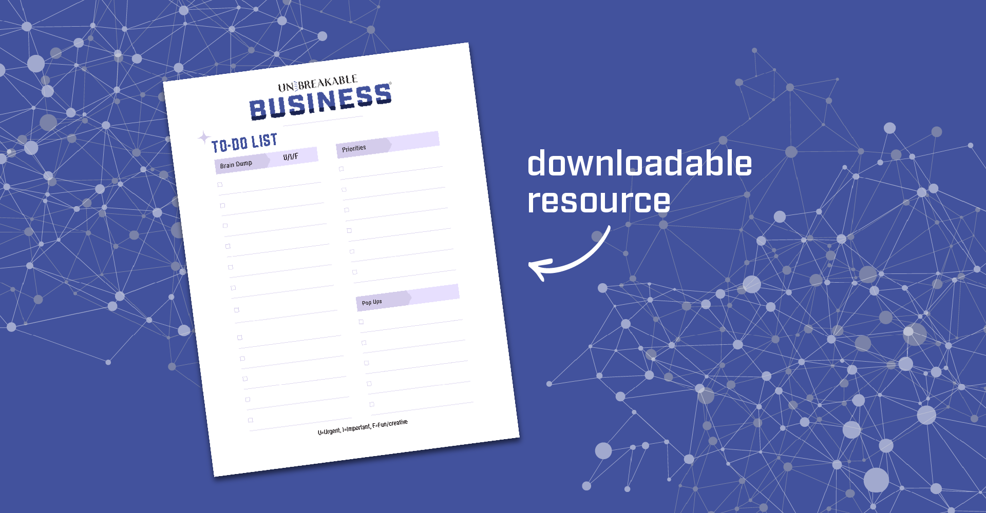 Business To Do List downloadable resource